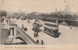 OP Nw34- LONDON ( ENGLAND ) - BLACKFRIARS BRIDGE  AND ST. PAUL' S CATHEDRAL - 2 SCANS - St. Paul's Cathedral