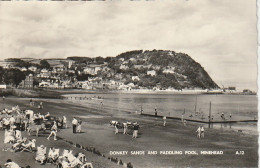 OP Nw34- MINEHEAD ( ENGLAND ) - DONKEY SANDS AND PADDLING POOL - CARRIOLE AVEC ANE - 2 SCANS - Minehead