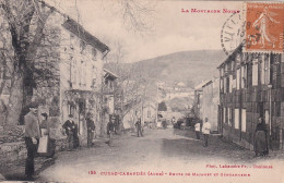 MO 27-(11) CUXAC CABARDES - ROUTE DE MAZAMET ET GENDARMERIE - ANIMATION - VILLAGEOIS - Other & Unclassified