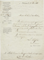 Bordeaux,1816,lettre Préfet Gironde,Comte De Tournon-Simiane Au Procureur Du Roi La Réole,arrestation De Bergery,fausse - Historical Documents