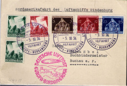 Alemania III Reich  Nº 573,575/76, 580/81. Año 1936 - Briefe U. Dokumente