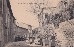 MO 28-(12) CONQUES - AVENUE DE LASTOURS - ANIMATION - VILLAGEOIS - Sonstige & Ohne Zuordnung