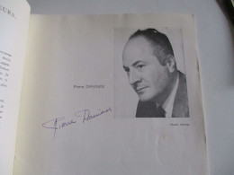 DANINOS . JEAN  YANNE MICHEL  SERRAULT  AUTOGRAPHE SIGNATURE DEDICACE SUR PROGRAMME THEATRE - Programmes