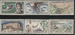 AFRIQUE OCCIDENTALE Française 1958  -  CENTENAIRE DE DAKAR, SUJETS DIVERS  6v - Autres - Afrique
