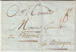 1789 - ENTREE MARITIME COLONIES PAR NANTES RARE IND 20 ! - LETTRE D'un AVOCAT AU CONSEIL De ST DOMINGUE / HAITI ! - Marques D'entrées