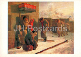 Painting By L. Solomatkin - Drinking House - Bar - Russian Art - 1981 - Russia USSR - Unused - Malerei & Gemälde