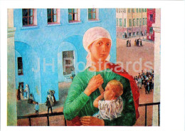 Painting By K. Petrov-Vodkin - Petrograd . 1918 - Woman And Child - Russian Art - 1980 - Russia USSR - Unused - Malerei & Gemälde
