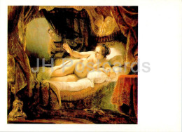 Painting By Rembrandt - Danae - Naked Woman - Nude - Dutch Art - 1987 - Russia USSR - Unused - Paintings