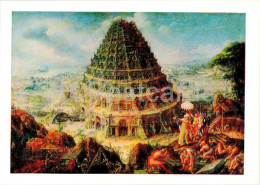 Painting By Marten Van Valckenborch - The Tower Of Babel - Flemish Art - 1984 - Russia USSR - Unused - Malerei & Gemälde