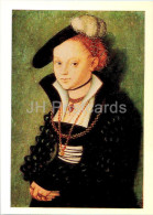 Painting By Lucas Cranach The Elder -Portrait Of Christiane Eulenau - Woman - German Art - 1984 - Russia USSR - Unused - Peintures & Tableaux