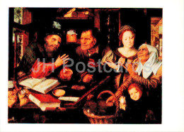 Painting By Jan Matsys - At The Tax Collectors Office - Flemish Art - 1984 - Russia USSR - Unused - Malerei & Gemälde