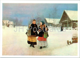 Painting By N. Kasatkin - Rivals - Women - Russian Art - 1974 - Russia USSR - Unused - Schilderijen