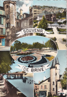 OP 39-(19) SOUVENIR DE BRIVE - CARTE MULTIVUES : TOUR SAINT MARTIN , LA POSTE , LE SQUARE , PONT CARDINAL - Brive La Gaillarde