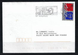 FRANCE 1995- Y&T N° 2942 . 3 F.70 Multicolore , Sur Lettre. Oblitération Du 10-4-95. 94 ST MAURICE .Val De Marne. - Brieven En Documenten