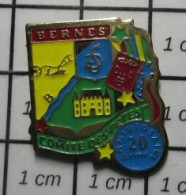 3617 Pin's Pins / Beau Et Rare / VILLES / BERNES COMITE DES FETES 20e ANNIVERSAIRE - Cities