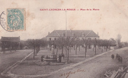 OP 44-(23) SAINT GEORGES LA POUGE - PLACE DE LA MAIRIE - ANIMATION PRES DE LA FONTAINE - Other & Unclassified