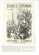 Cpm Carte Archives 1er Jour D'Emission - Fêtons Le Centenaire ... Tour Eiffel  ( Tirage Limité)  (PHIL) - Altri & Non Classificati