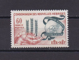 NOUVELLES-HEBRIDES 1963 TIMBRE N°197 NEUF** CAMPAGNE MONDIALE CONTRE LA FAIM - Nuovi