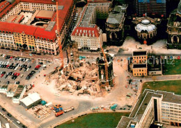 73724925 Dresden Elbe Zerstoerte Frauenkirche Fliegeraufnahme  - Dresden