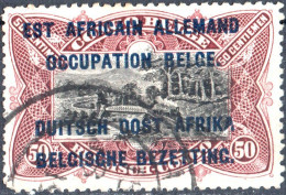 RUANDA-URUNDI, AFRICA TEDESCA ORIENTALE, OCCUPAZIONE BELGA, 1916, USATI Mi:DR-OA OC6, Scott:DR-OA N22, Sg:RW-U 20 - Usados