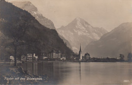 Schweiz - 6454 Flüelen - Alte Ortsansicht Mit KIrche Und Bristenstock - Nice Stamp (1924) - Flüelen