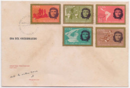 Ernesto Che Guevara, Master Mind Of The Cuban Revolution, Marxist, Communist, Rebellion, Man With Gun, Map, Cuba FDC - Other & Unclassified