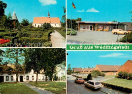 73724709 Weddingstedt Ortsansichten Kirche Friedhof Supermarkt Wohnsiedlung Wedd - Sonstige & Ohne Zuordnung