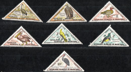 MAURITANIA, SEGNATASSE, POSTAGE DUE, FAUNA, UCCELLI, BIRDS, 1963 (MNH**) Scott:MR J26-J31,J35 - Ungebraucht