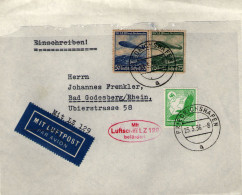 Alemania III Reich (aéreo) Nº 43 Y 55/56. Año 1934-36 - Lettres & Documents