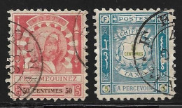 1897 Poste Locale Du Maroc, Fez N°22 Et Taxe N°24. Cote 50€ - Sellos Locales