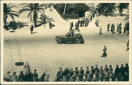 LIBYA / LIBIA - TRIPOLI  ARRIVO DI VITTORIO EMANUELE IN PIAZZA DEL CASTELLO - RPPC POSTCARD - 1938 (12601) - Libië