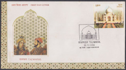 Inde India 2005 FDC Taj Mahal, Mughal Architecture, Monument, Emperor Shahjahan, First Day Cover - Otros & Sin Clasificación