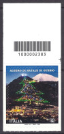 Italia / Italy 2023 - Gubbio Albero Di Natale, Christmas Trees, Noel, Mountain, Mountains, Montagne - MNH Barcode - 2021-...: Nieuw/plakker