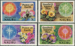 Nauru 1979 SG216-219 Christmas Flowers MNH - Nauru