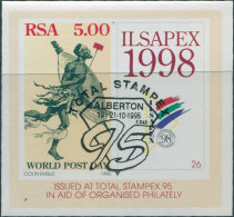 South Africa 1998 SG1100 5r ILSAPEX Stamp Exhibition MS FU - Andere & Zonder Classificatie