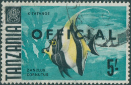 Tanzania Official 1967 SGO27 5/- Moorish Idol Fish FU - Tanzanie (1964-...)