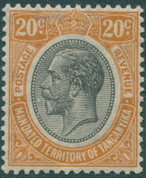 Tanganyika 1927 SG96 20c Black And Orange KGV MLH - Tanzanie (1964-...)