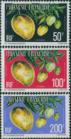 French Polynesia Official 1977 Sc#O13-O15,SGO252-O254 Vi Popaa Fruit MNH - Autres & Non Classés