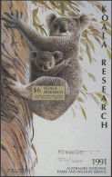 Australia Cinderella Koalas 1991 $6 Koala Research MS MNH - Cinderellas