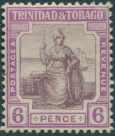 Trinidad & Tobago 1913 SG153a 6d Purple And Mauve Britannia MH - Trinidad & Tobago (1962-...)