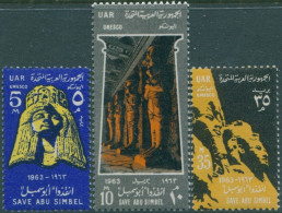 Egypt 1963 SG754-756 UNESCO Nubian Monuments Set MNH - Otros & Sin Clasificación