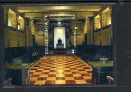 FREEMASONRY  - BELGIUM - 2008- Masonics Souenir Sheet MNH , SG £8 - Freemasonry
