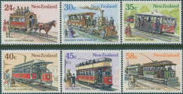 New Zealand 1985 SG1360-1365 Vintage Trams Set MLH - Andere & Zonder Classificatie