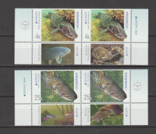 ROMANIA 2024 - Europa CEPT - Underwater Fauna & Flora - FISH - 2 Sets With Different Tabs  MNH** - 2024