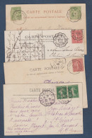 Lot De 4 Cachets De Convoyeur - Railway Post