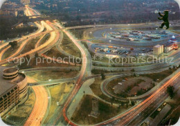 73724579 Berlin Blick Vom Funkturm Auf Stadtautobahn Und Avus Nordkurve Bei Nach - Sonstige & Ohne Zuordnung