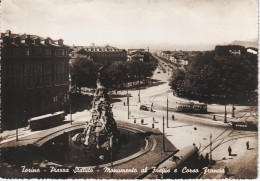 TORINO (Piemonte) Piazza Statuto - Monumento Al Frejus E Corso Francia En 1951 - Tarjetas Panorámicas