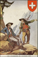 CHASSEURS DE CHAMOIS "Costumes Suisse En 1830" - Vestuarios