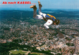 73724553 Kassel Fliegeraufnahme Mit Fallschirmspringer Kassel - Kassel