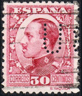 Madrid - Perforado - Edi O 496 - "BU" (Banco) - Oblitérés